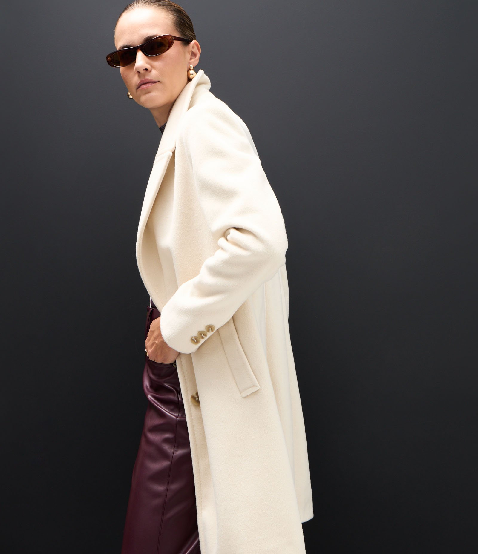 Casaco Alongado com Bolsos Laterais e Fenda Traseira Off White 4