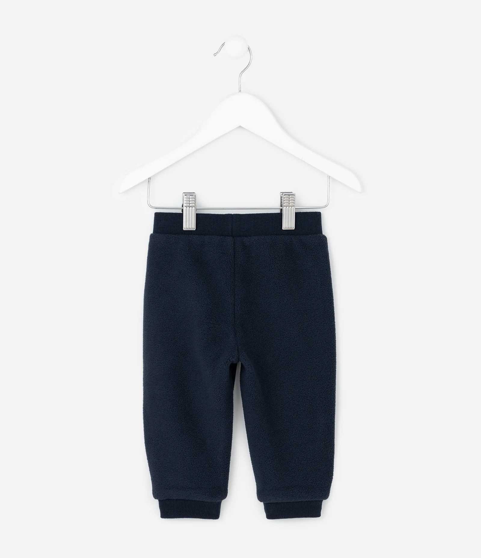 Calça Infantil em Polar Fleece com Punhos – Tam RN a 12 Meses Azul Marinho 2