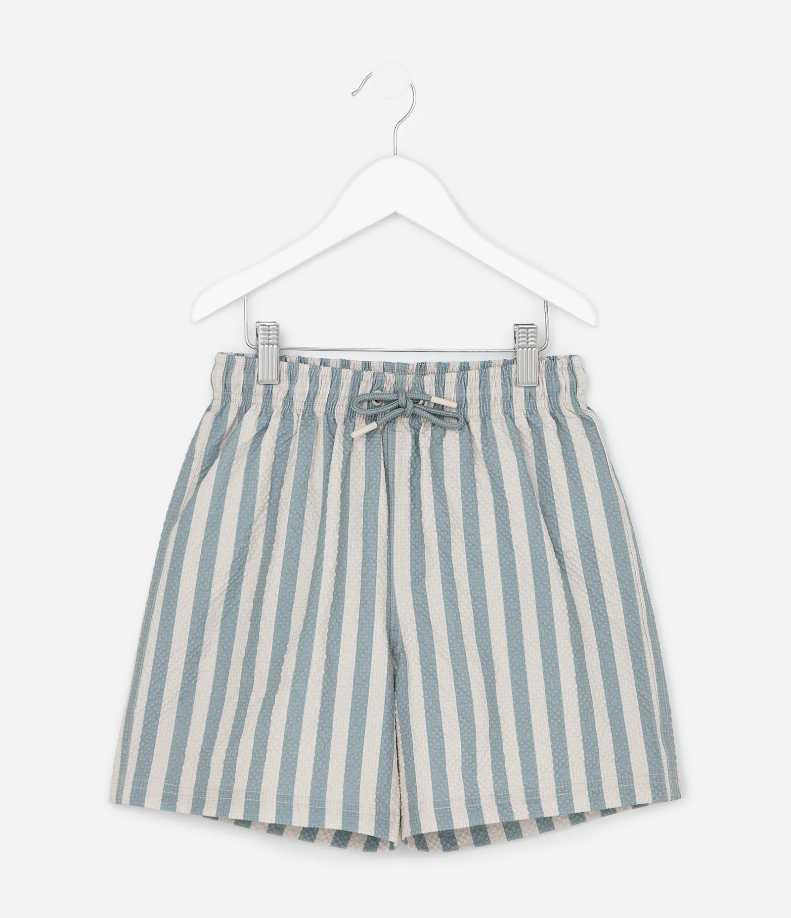 Bermuda Infantil com Listras Texturizadas - Tam 5 a 14 Anos Verde 2