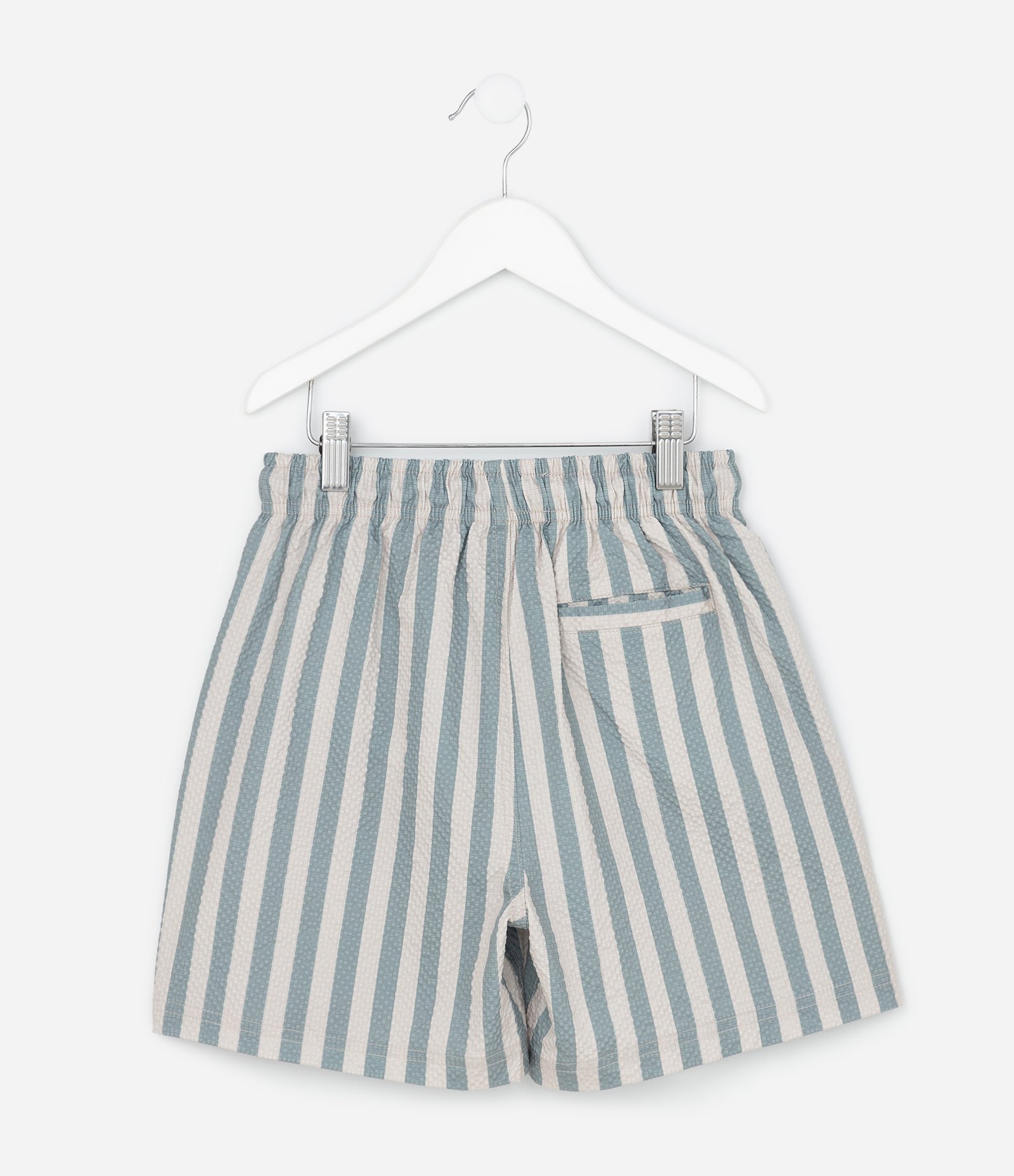 Bermuda Infantil com Listras Texturizadas - Tam 5 a 14 Anos Verde 3
