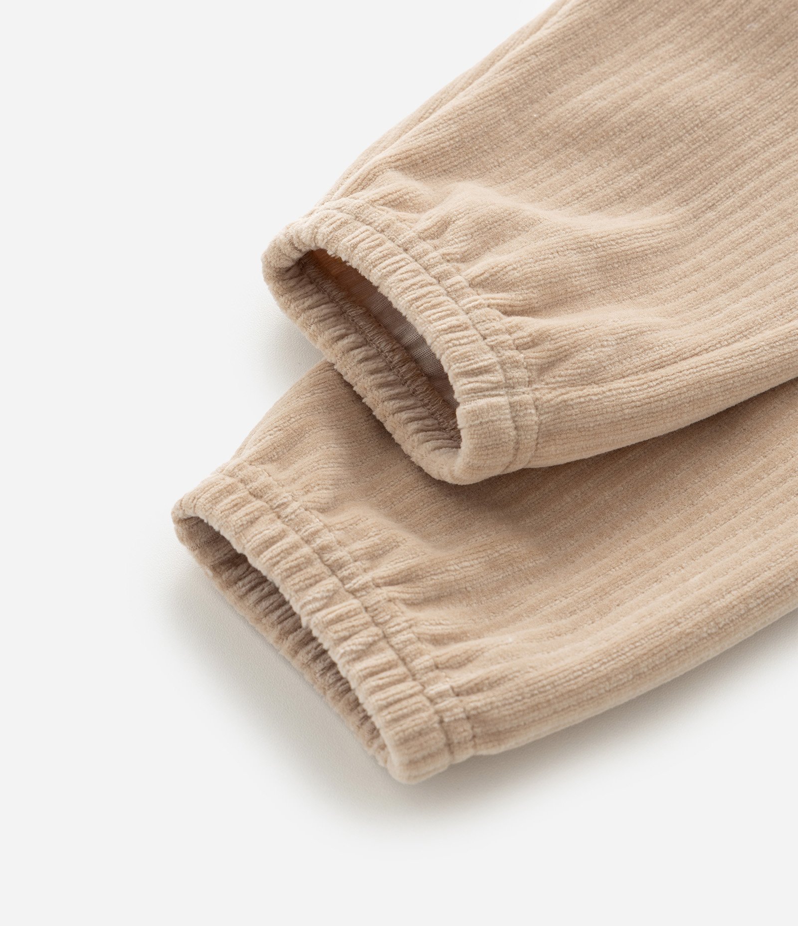 Calça Infantil Canelado com Bolsos Cargo – Tam 0 a 24 Meses Bege Claro 6