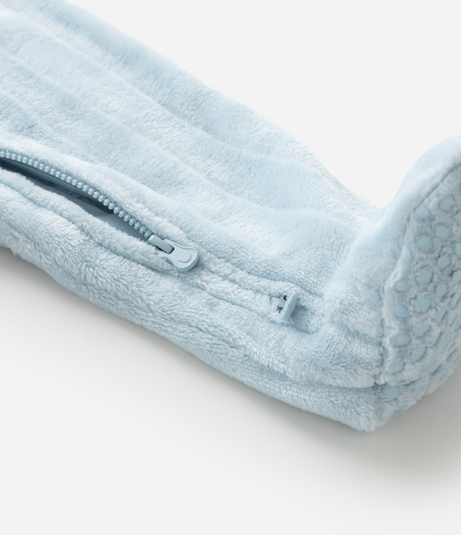 Macacão Infantil com Textura Canelada e Zíper – Tam 0 a 24 Meses Azul Bebê 6