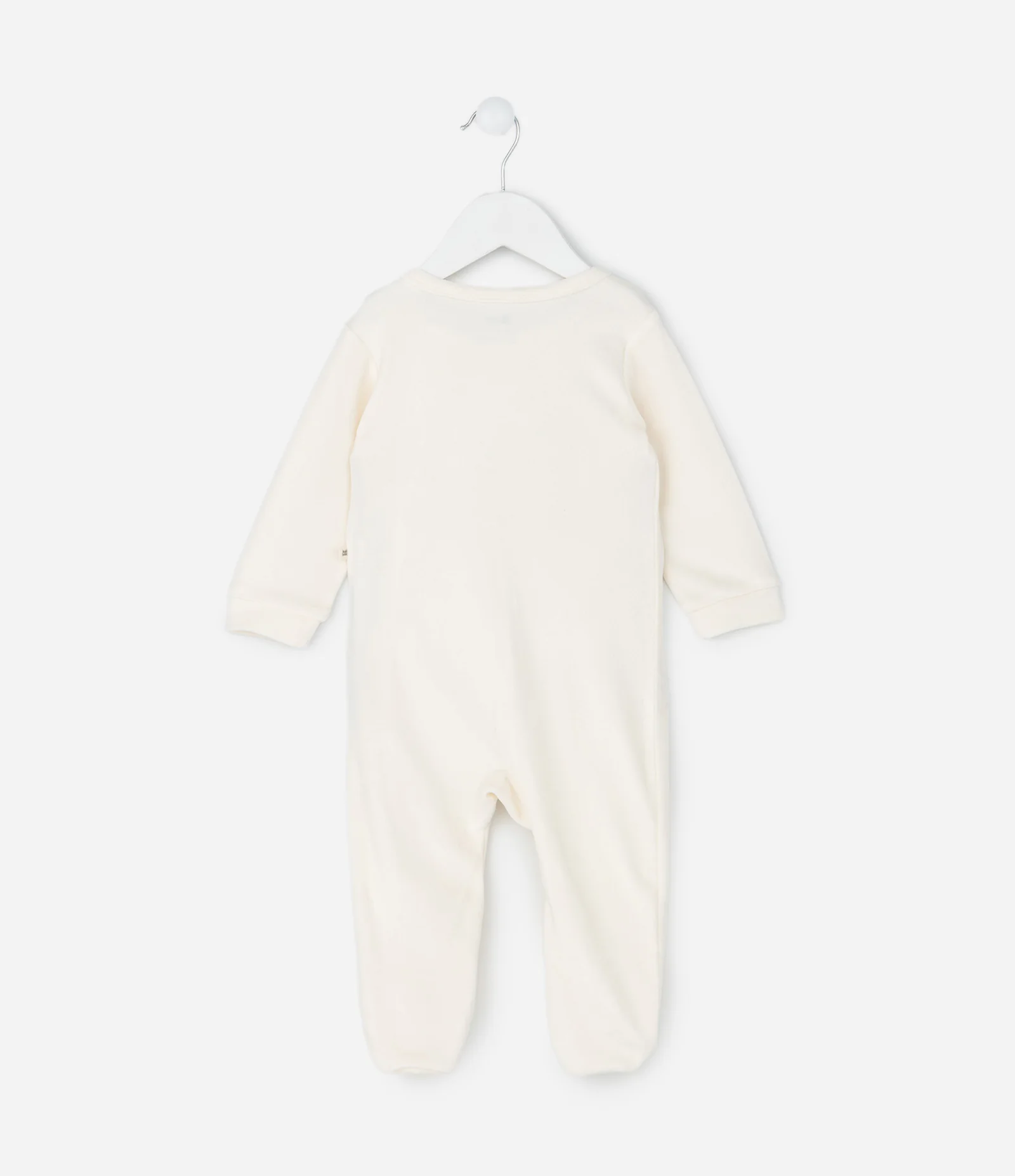 Macacão Infantil com Bordado de Cavalo – Tam 0 a 18 Meses Off White 2