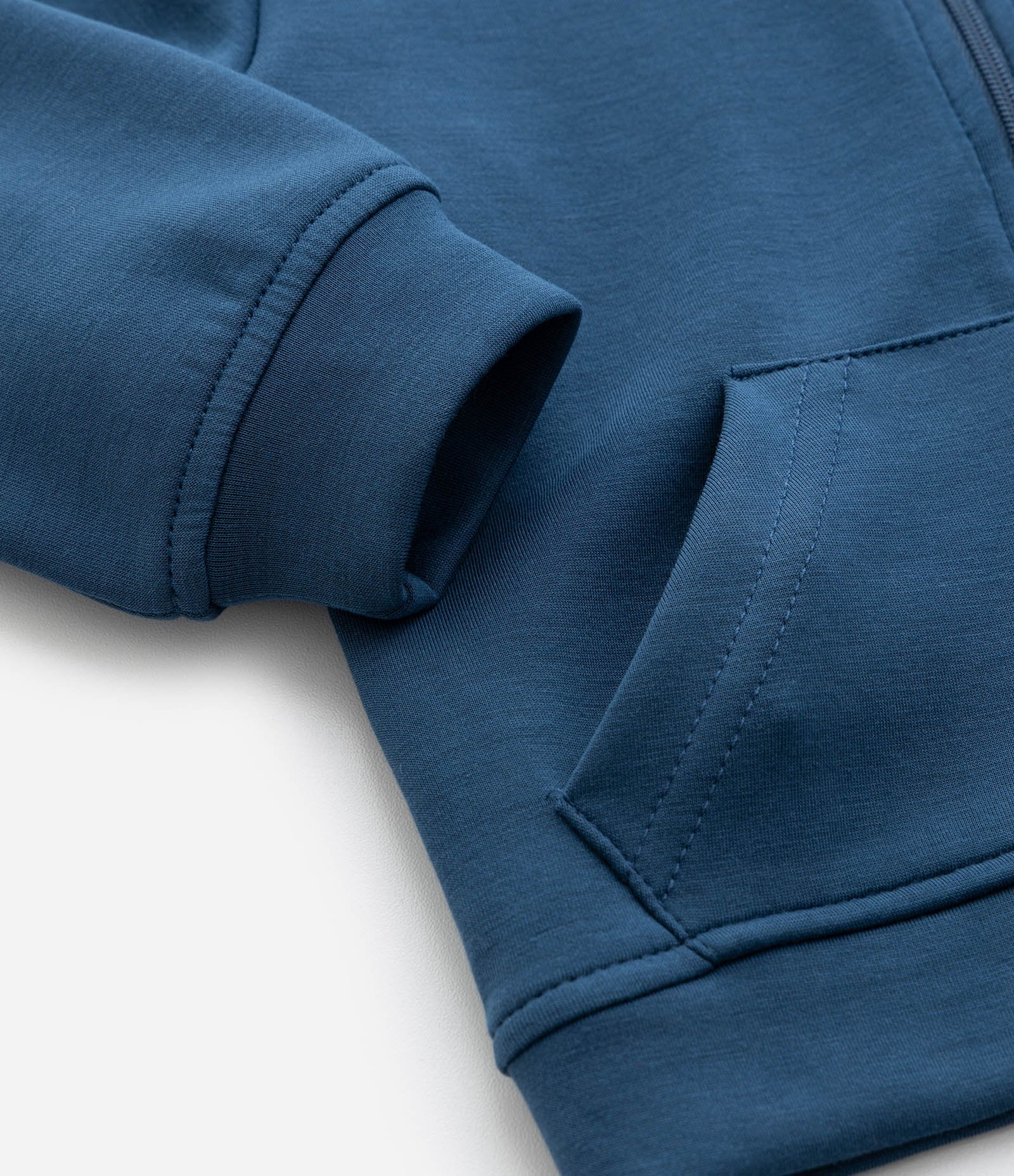 Jaqueta Infantil em Modal com Capuz – Tam 0 a 24 Meses Azul 4