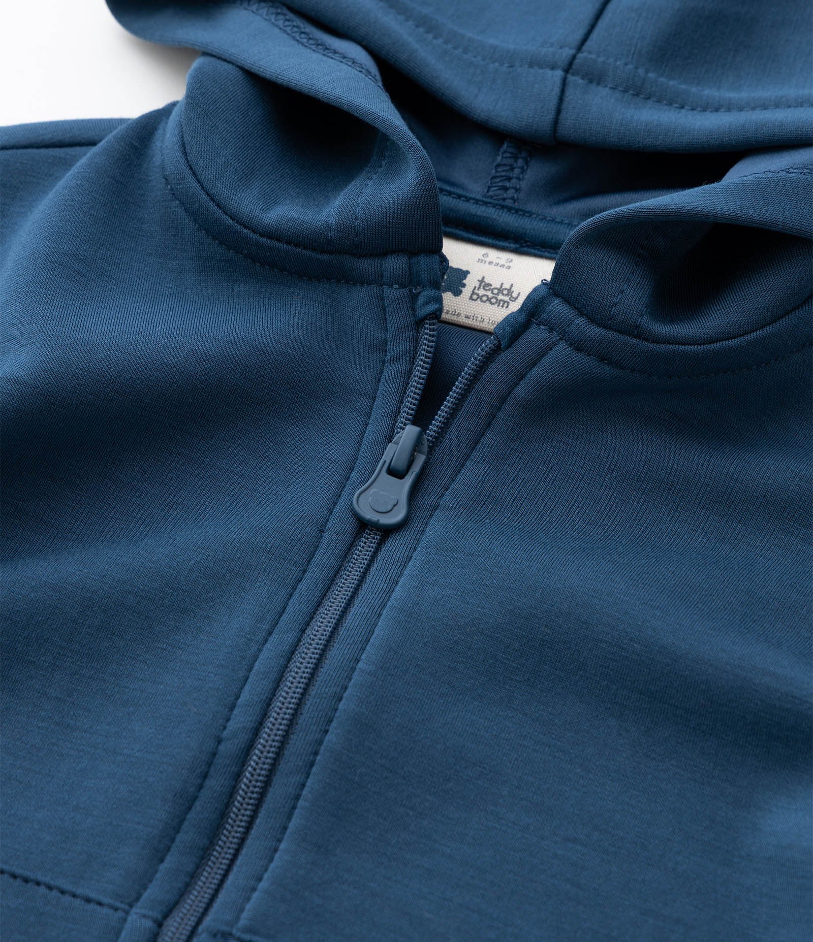 Jaqueta Infantil em Modal com Capuz – Tam 0 a 24 Meses Azul 6