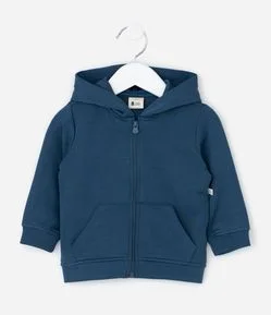 Jaqueta Infantil em Modal com Capuz – Tam 0 a 24 Meses