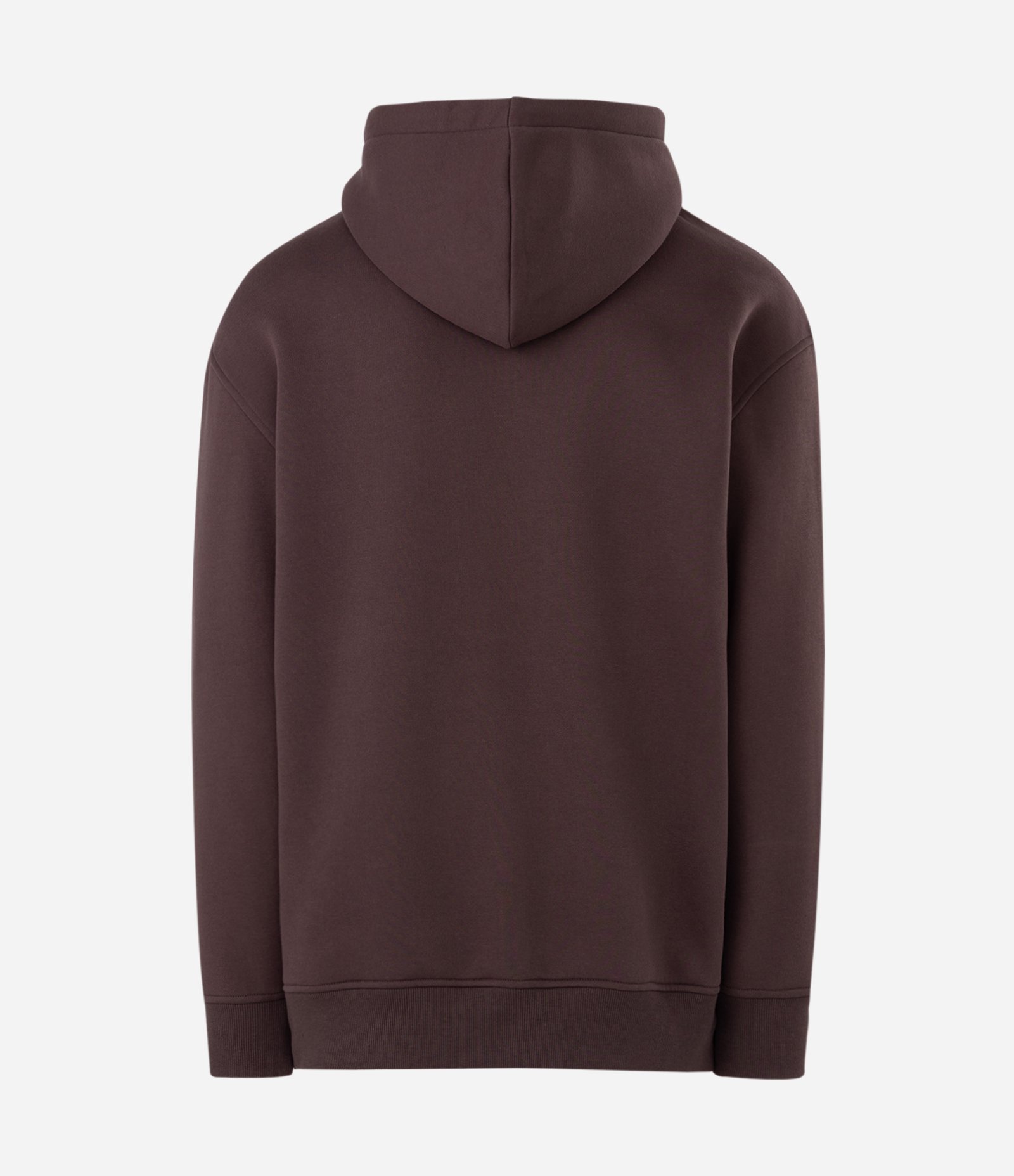 Casaco Relaxed Básico em Moletom com Forro Marrom 2