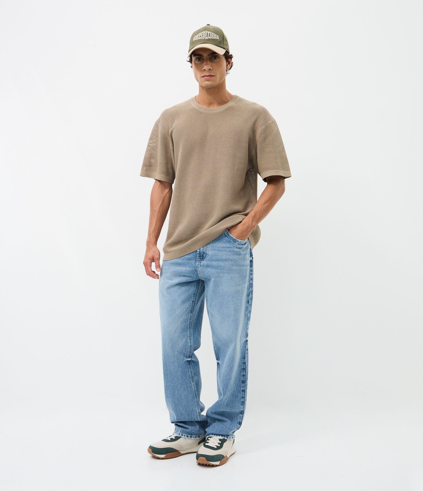 Camiseta Boxy em Tricô Marrom 3