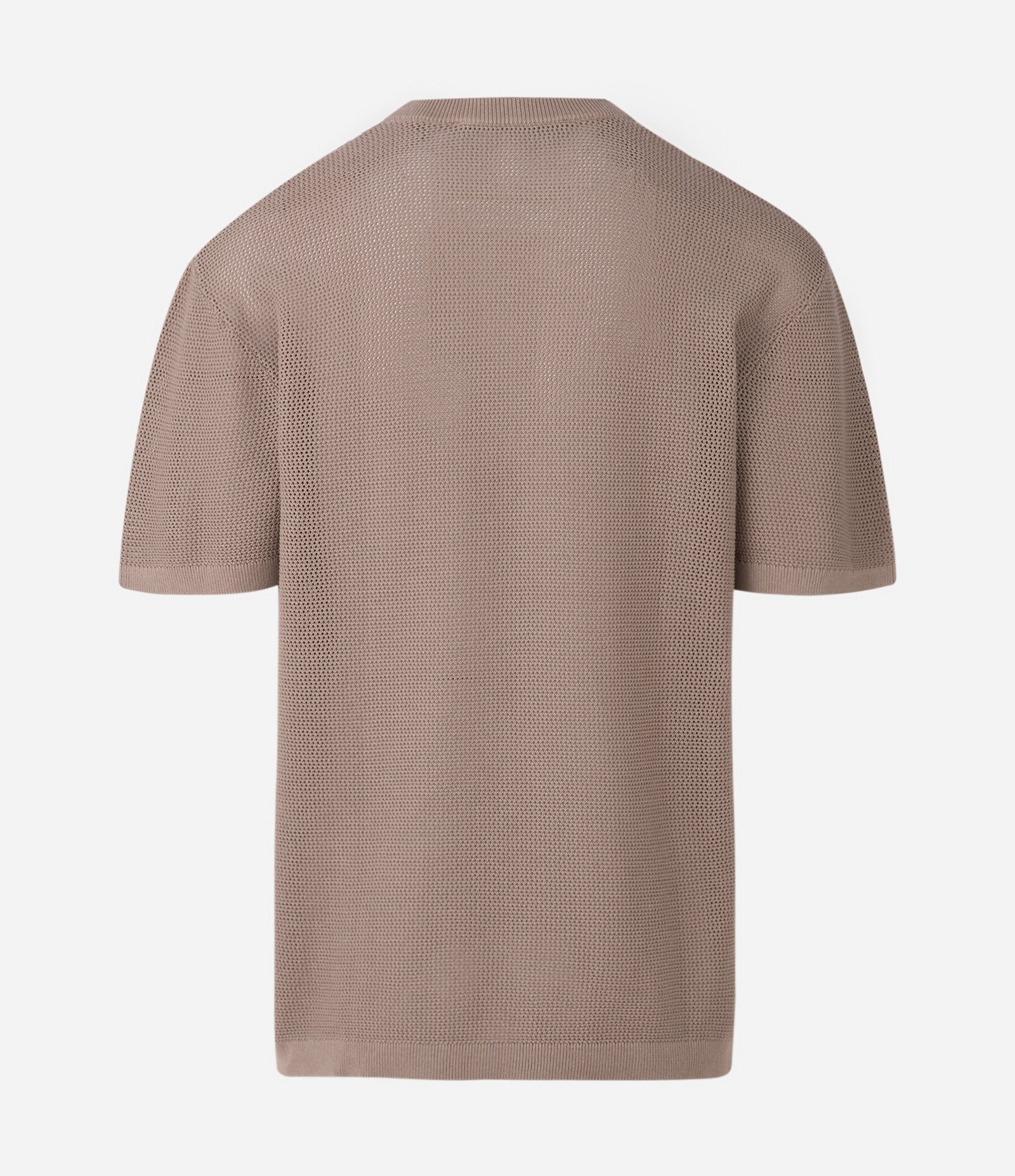 Camiseta Boxy em Tricô Marrom 2