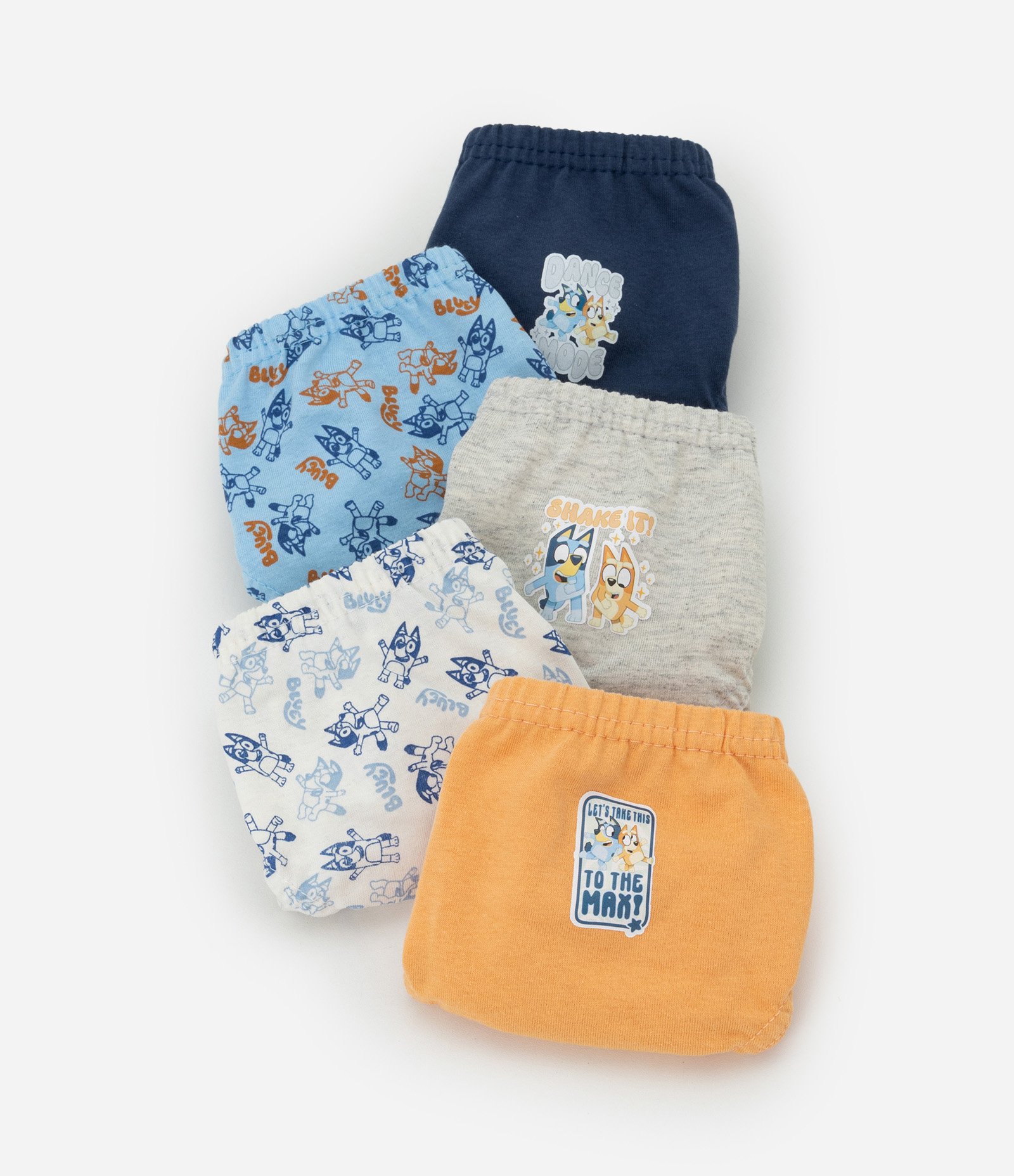 Kit 05 Cuecas Infantis Slip com Estampa Bluey – Tam 2 ao 10 Sortido 3