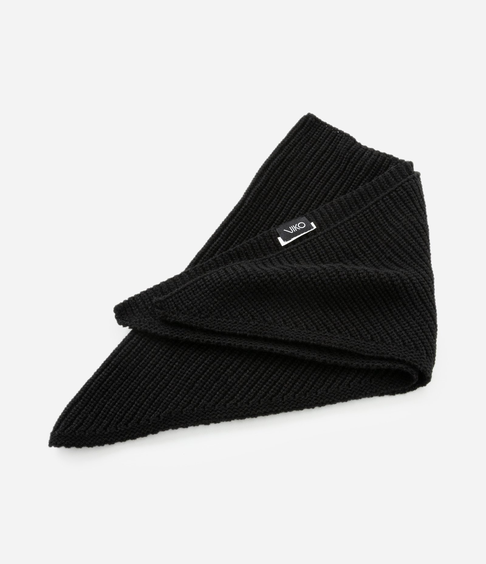 Lenço em Tricô com Formato Triangular Preto 3
