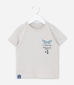Camiseta Infantil com Estampa de Baseball - Tam 1 a 6 Anos
