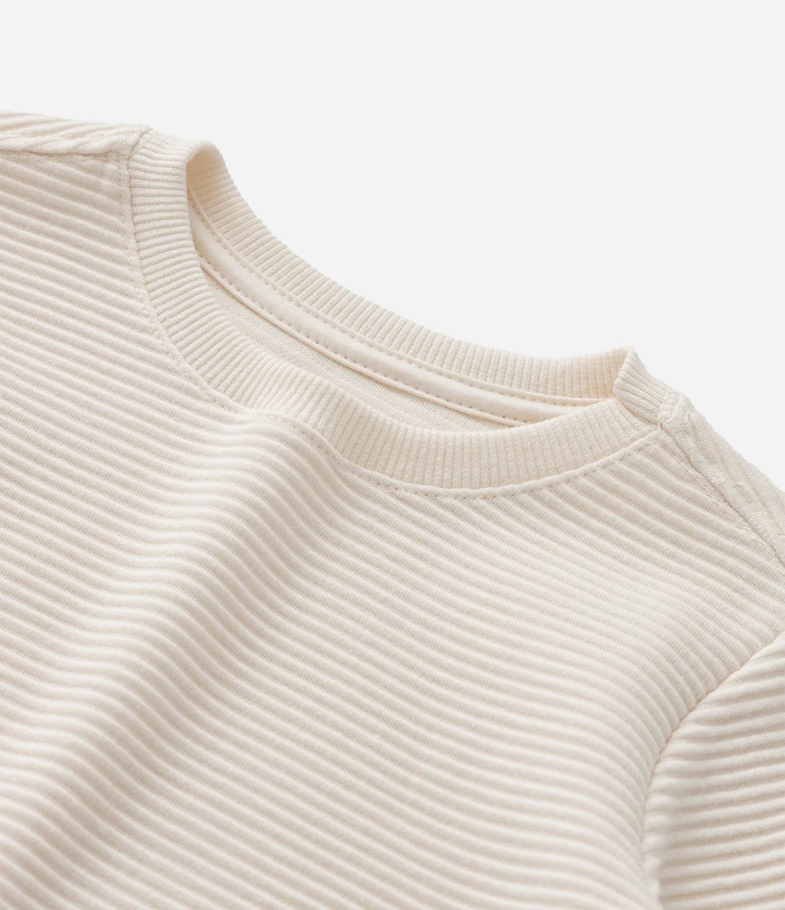 Camiseta Infantil Texturizada Básica - Tam 1 a 6 Anos Bege 6