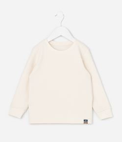 Camiseta Infantil Texturizada Básica - Tam 1 a 6 Anos
