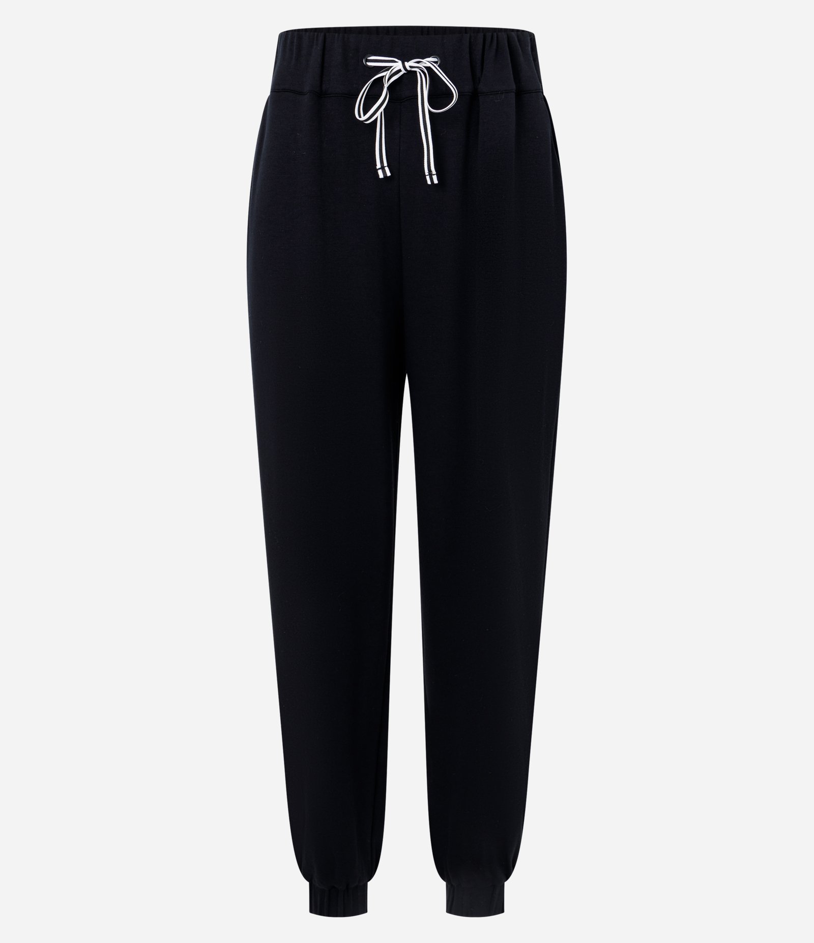 Calça Jogger em Moletom com Amarração na Cintura Preto 5