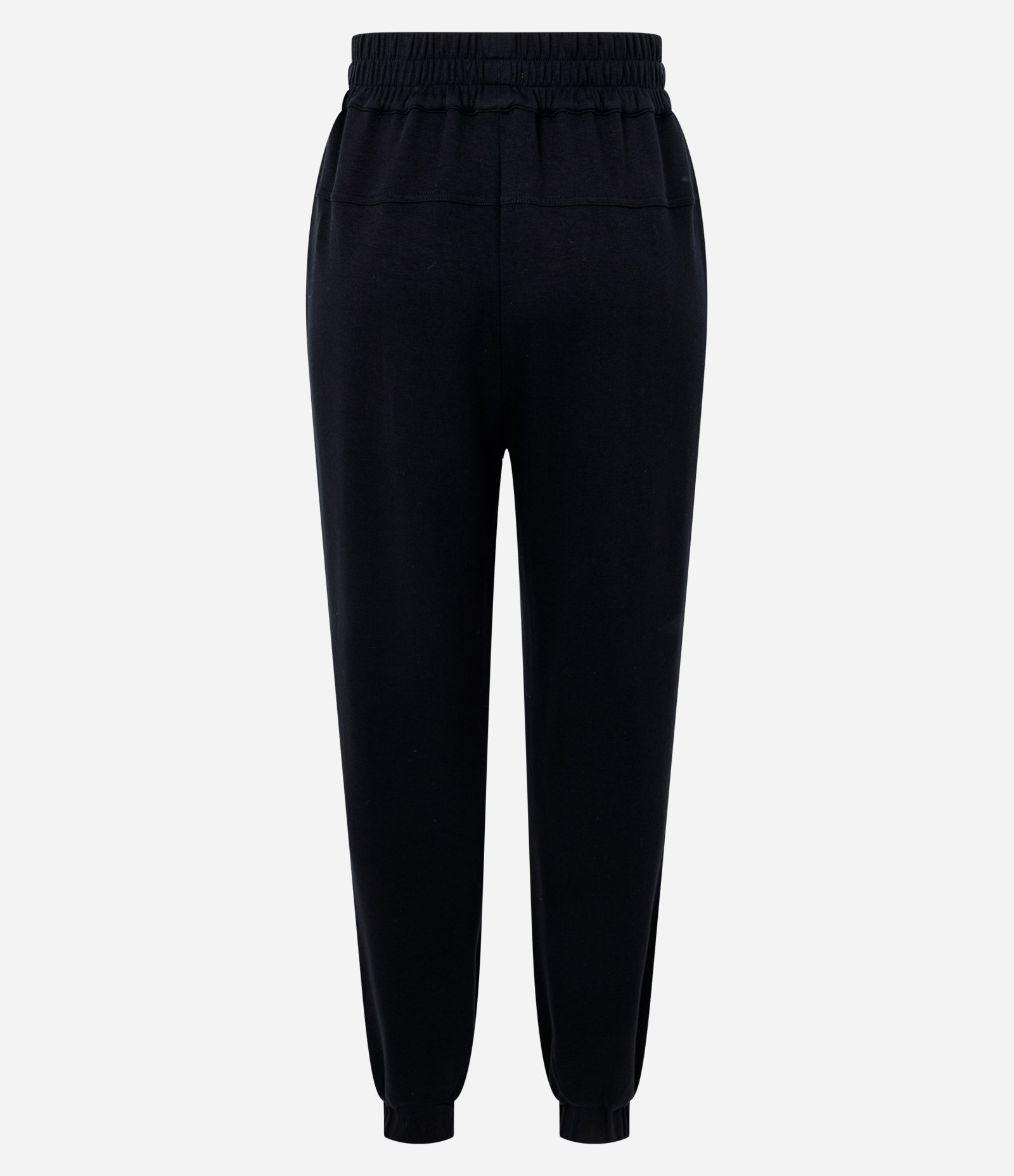 Calça Jogger em Moletom com Amarração na Cintura Preto 6