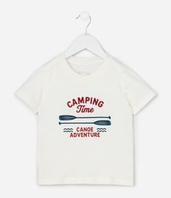 Camiseta Infantil com Estampa Caping Time - Tam 1 a 6 Anos