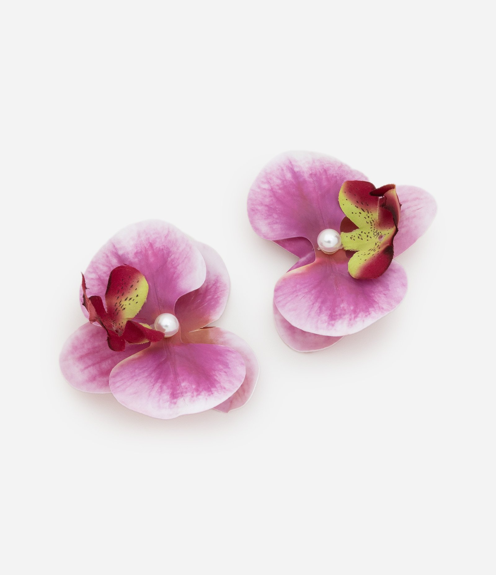 Kit 02 Broches com Forma de Orquídea Rosa 2