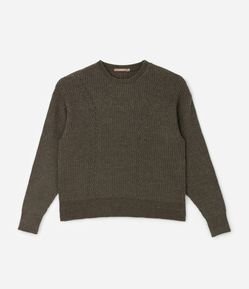 Suéter Amplo em Tricô Chenille Curve & Plus Size