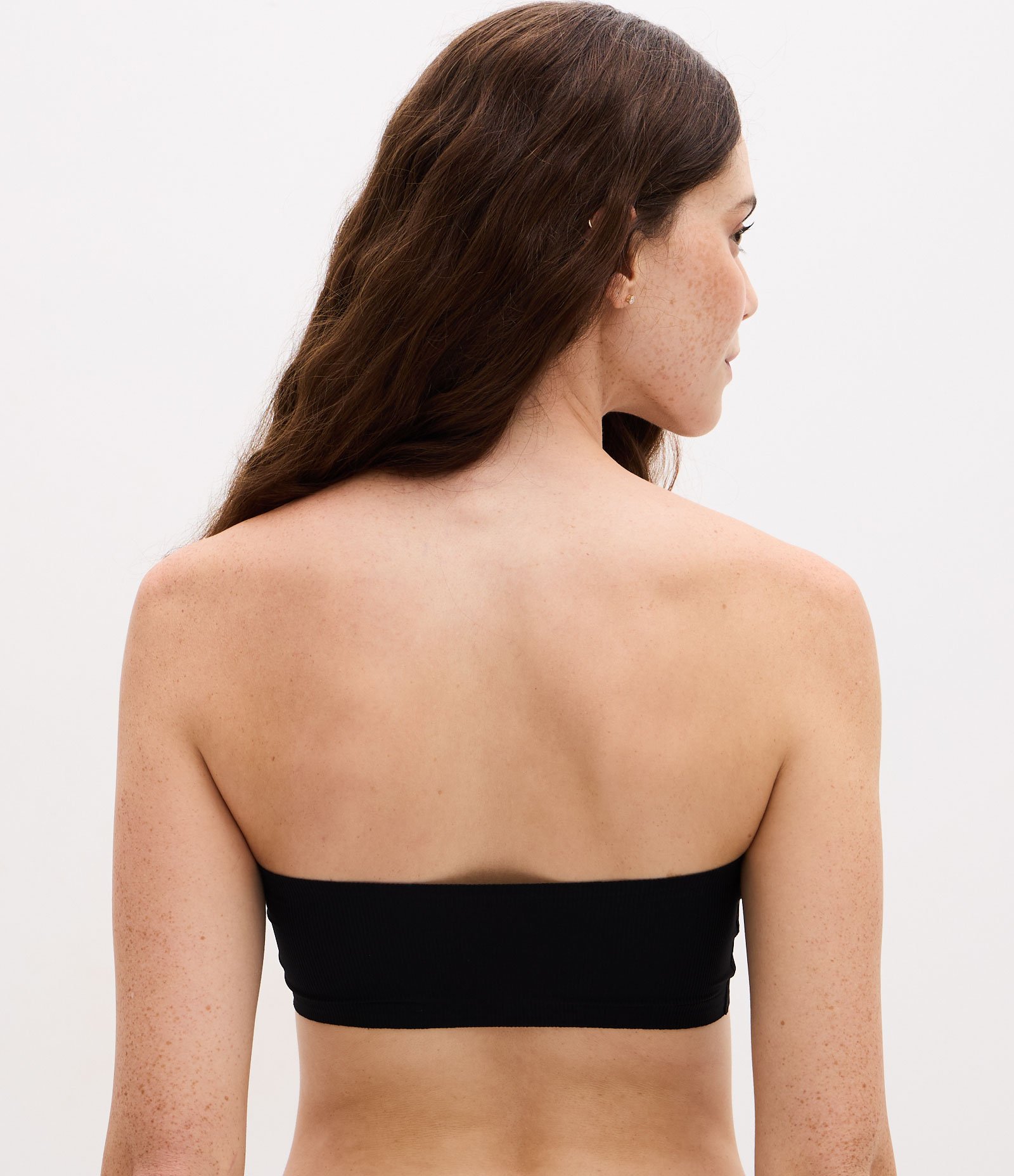 Sutiã Tomara Que Caia em Microfibra Com Bojo e Texturizado Preto 5