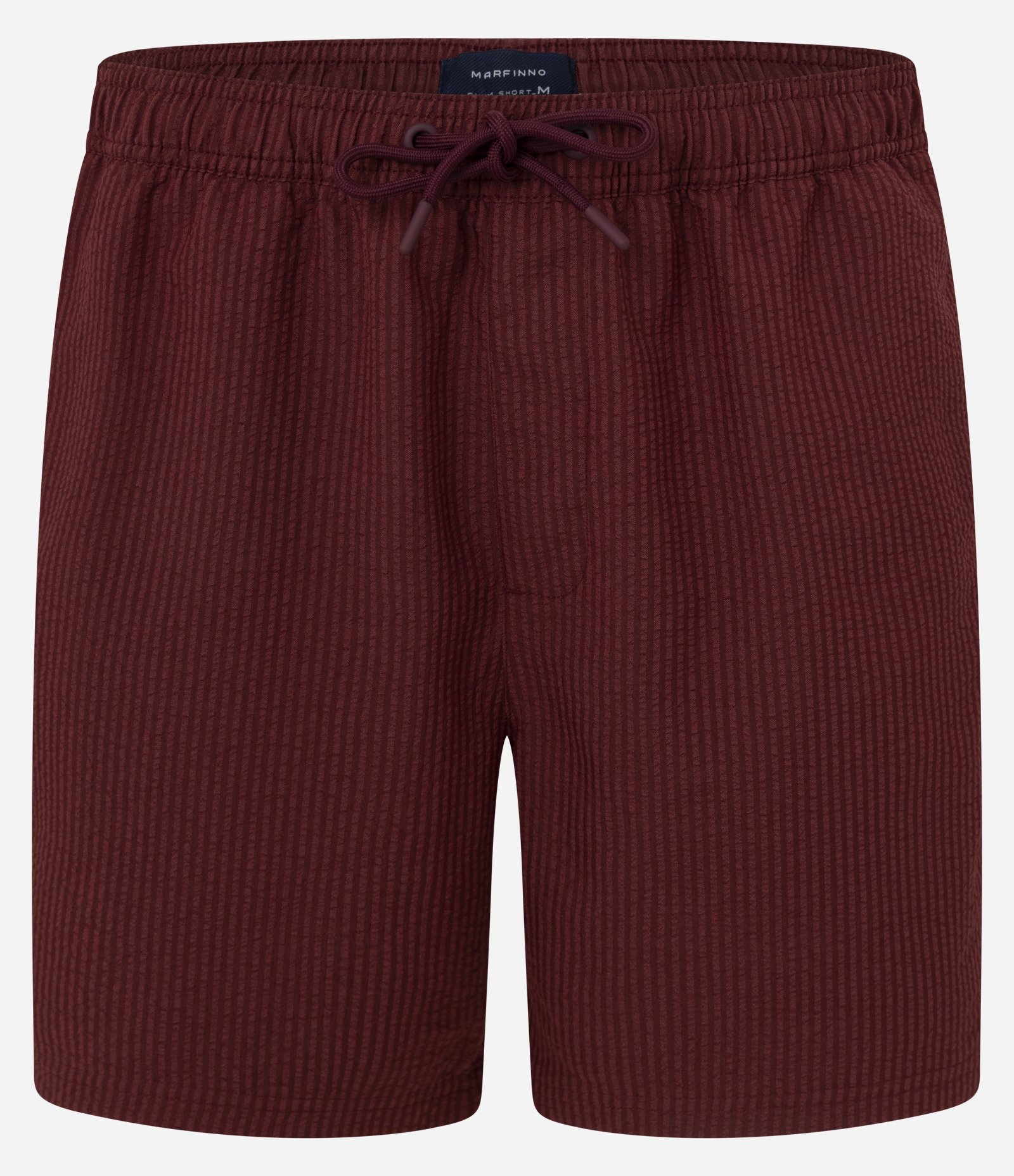 Bermuda de Praia em Anarruga com Textura Vermelho 5