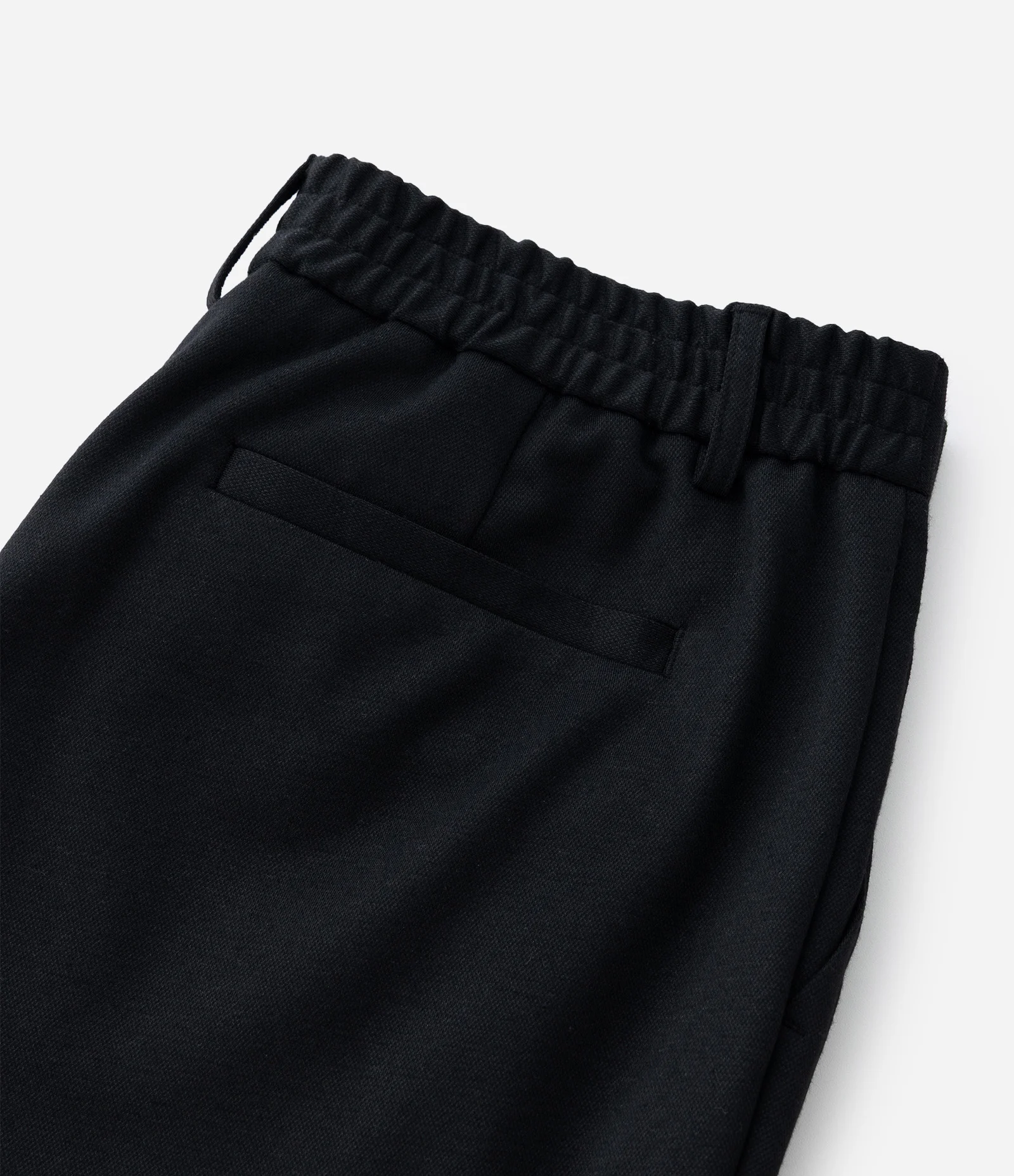 Calça Slim de Malha com Cós Meio Elástico Preto 6