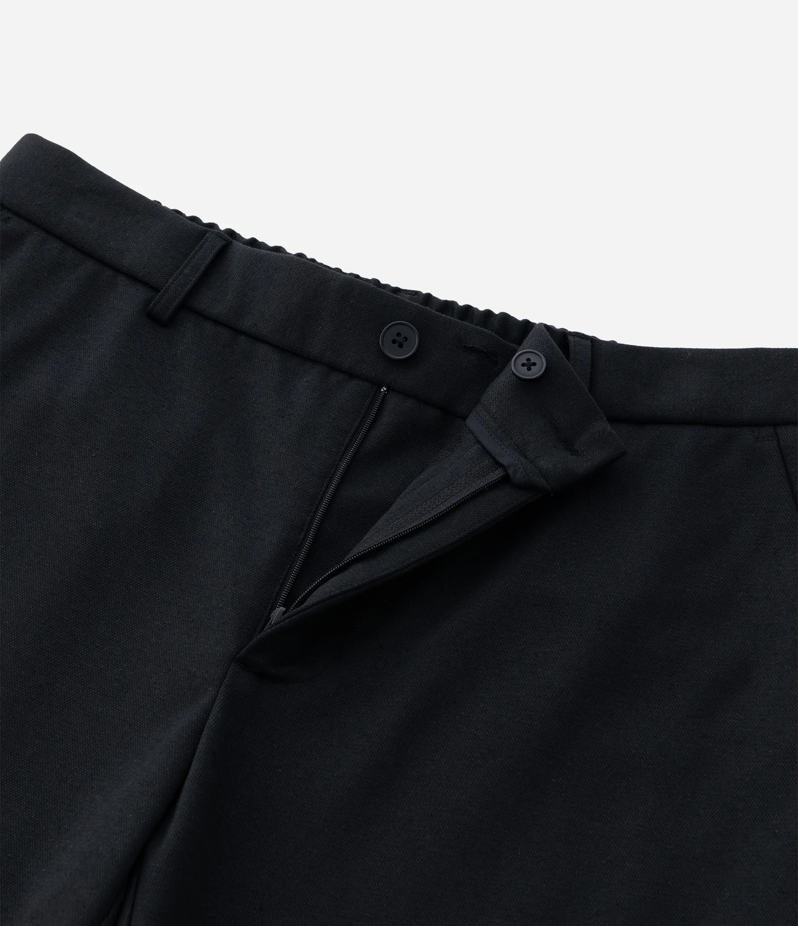 Calça Slim de Malha com Cós Meio Elástico Preto 8