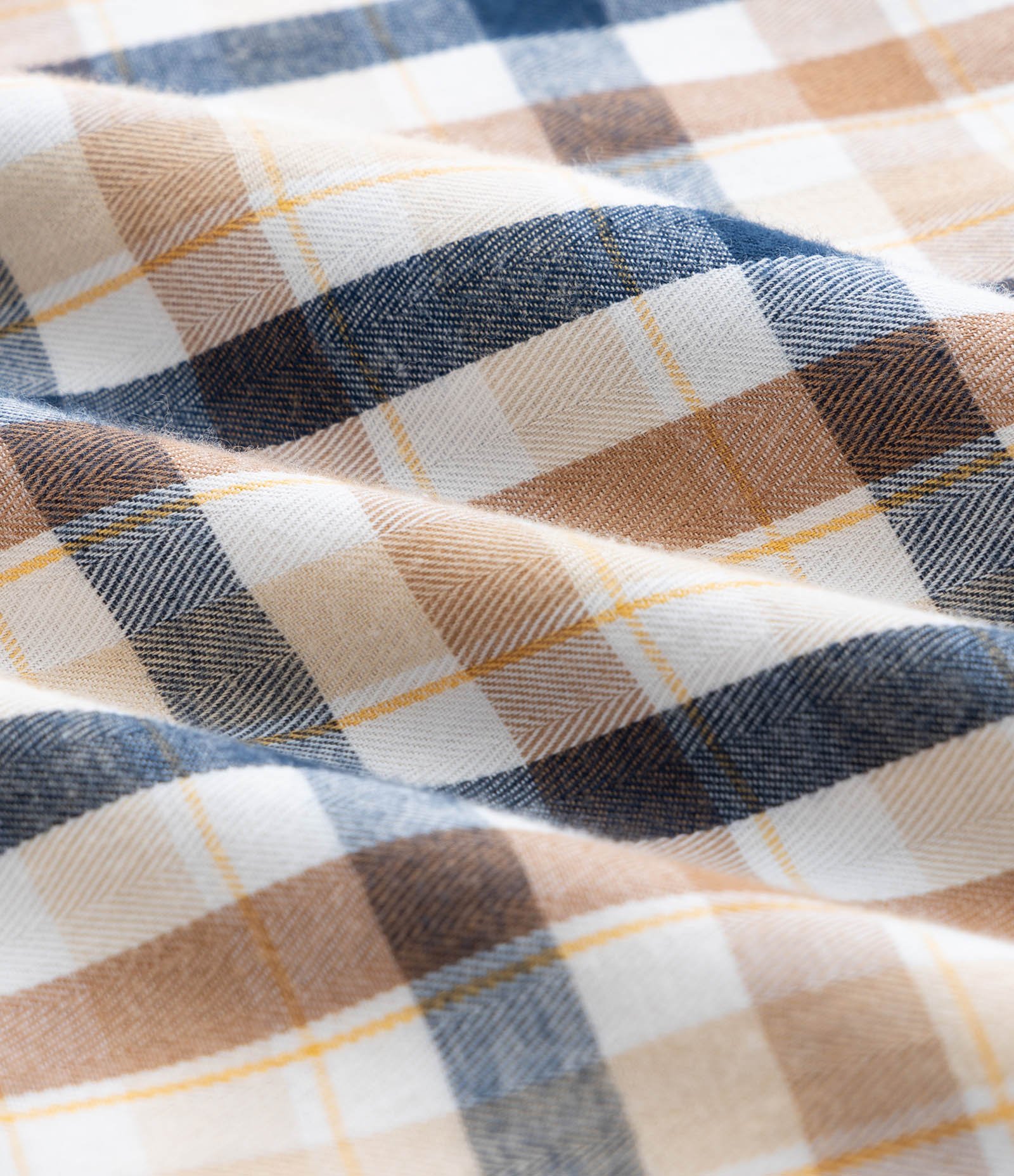 Camisa Infantil em Flanela com Estampa Xadrez – Tam 1 a 6 Anos Bege/Azul/Marrom 4