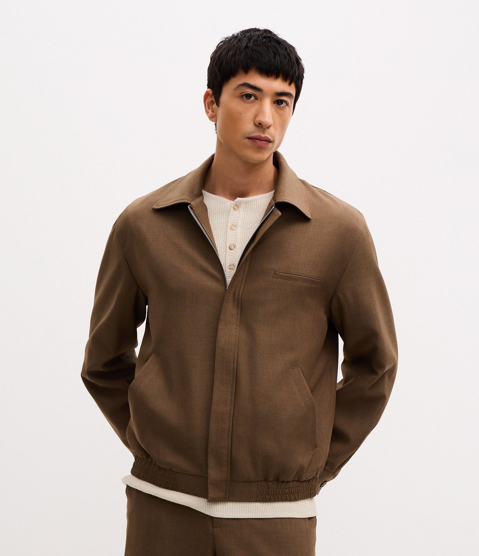 Jaqueta em Sarja Marrom 1