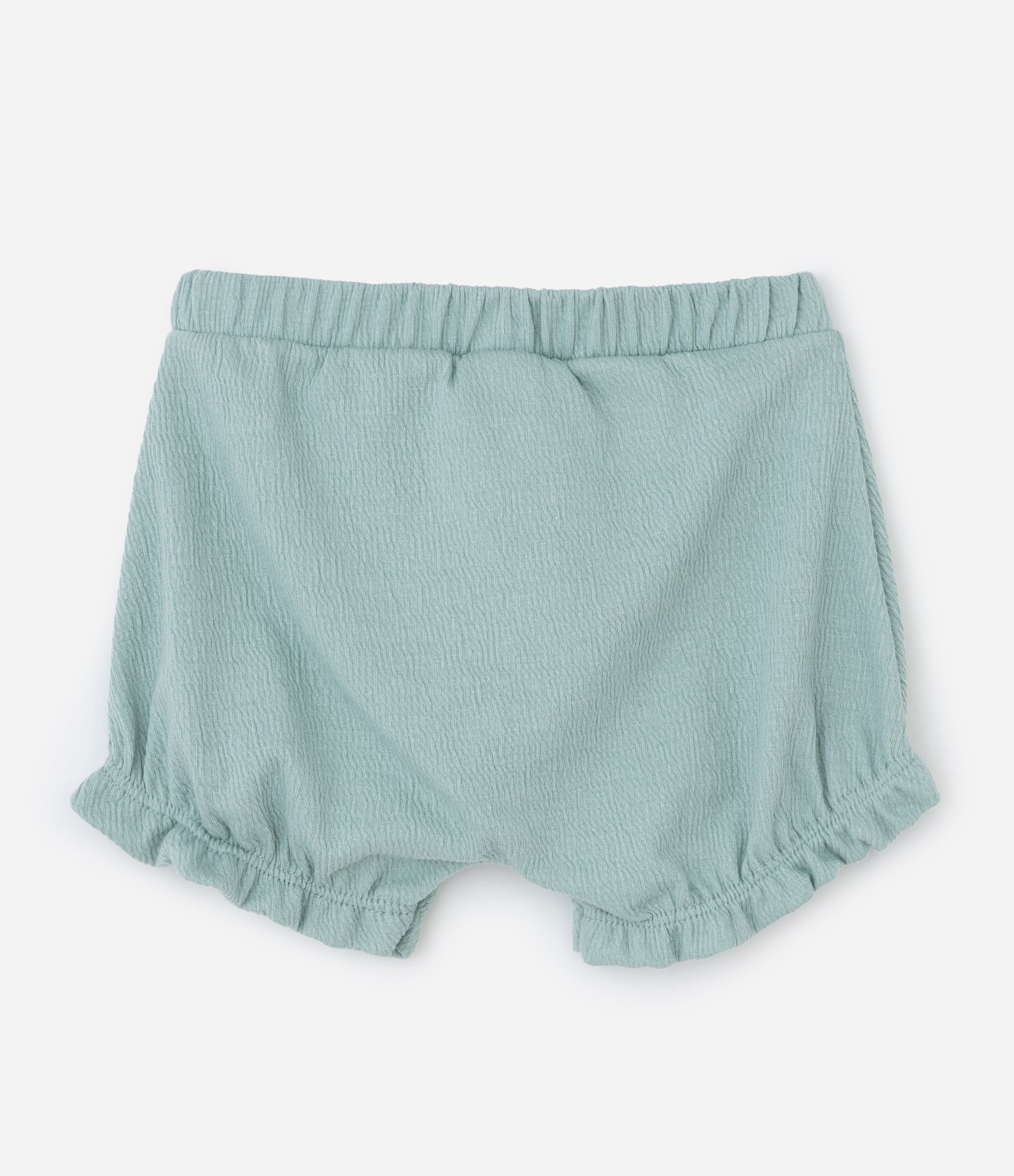 Conjunto Infantil com Estampa Floral Liberty Texturizado - Tam 0 a 18 Meses Verde 7