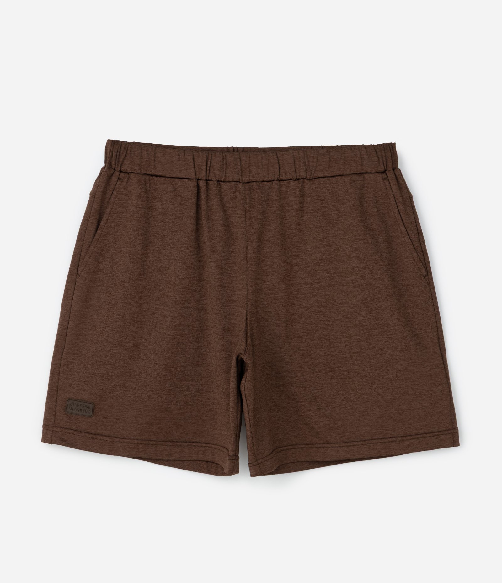 Bermuda Esportiva Lisa com Bolso e Cordão Marrom 4