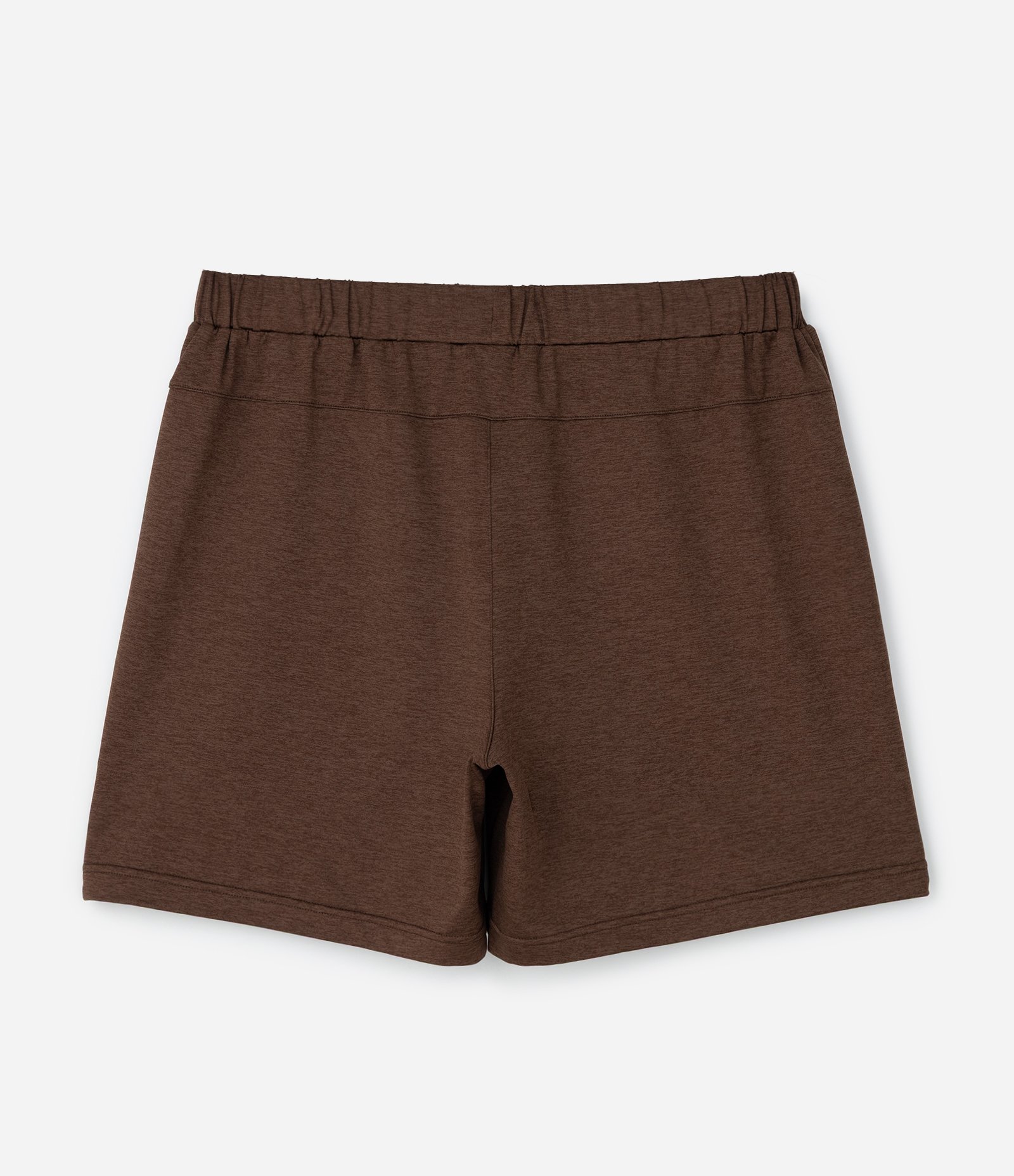 Bermuda Esportiva Lisa com Bolso e Cordão Marrom 5