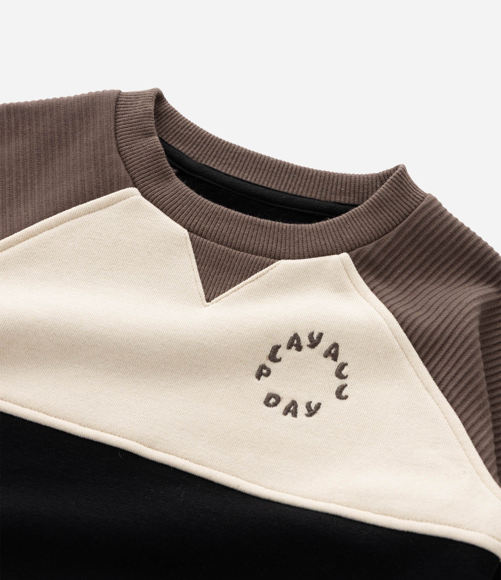 Conjunto Infantil com Ottoman e Lettering – Tam 1 a 5/6 Anos Marrom/Preto 13