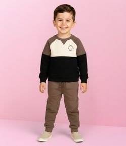 Conjunto Infantil com Recortes e Lettering – Tam 1 a 5/6 Anos