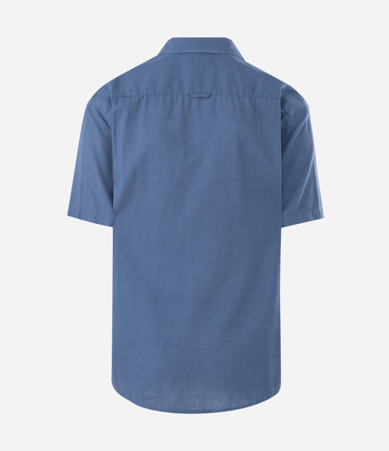 Camisa Relaxed em Cânhamo com Bolso Azul 5