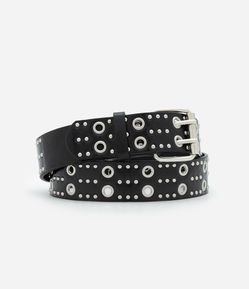 Cinto Médio em PU com Tachinhas e Fivela