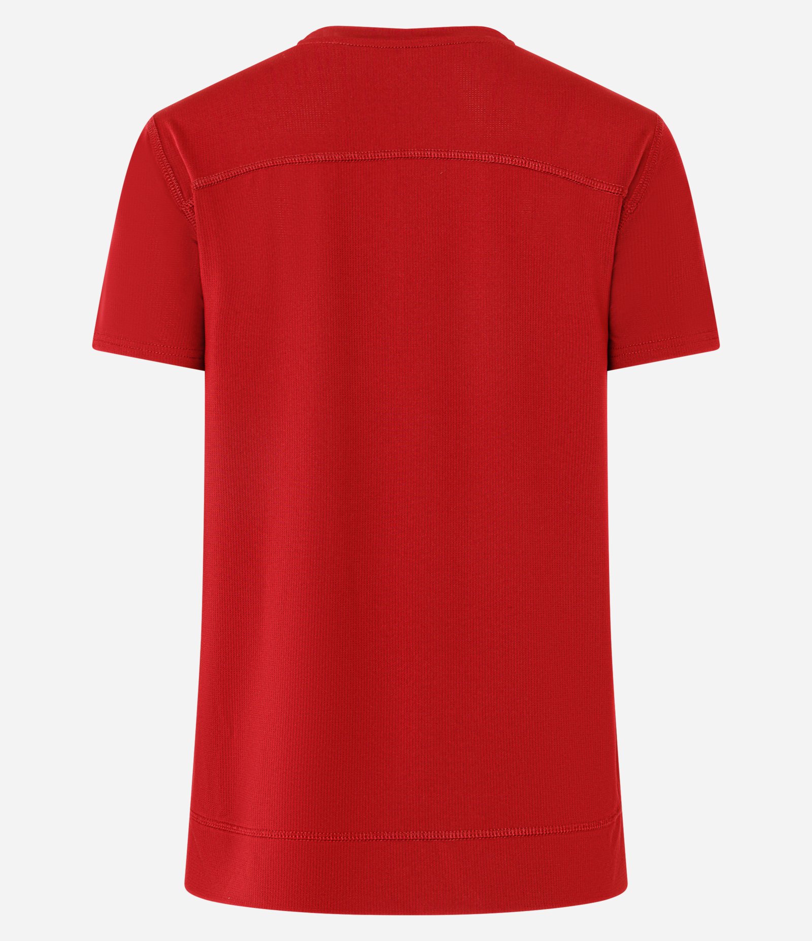 Camiseta Esportiva em Microfibra Furadinha com Barra Mullet Vermelho 6