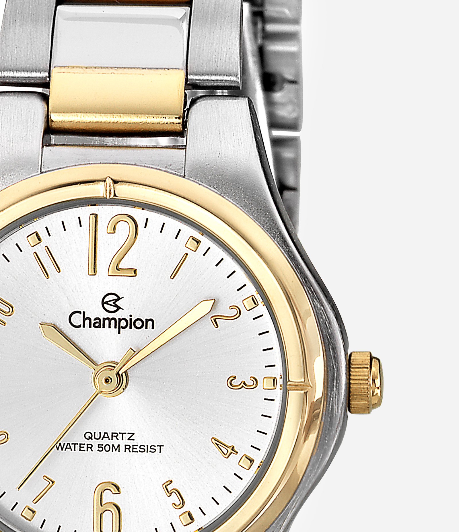 Kit Relógio Analógico Aço Feminino Champion Bicolor 2