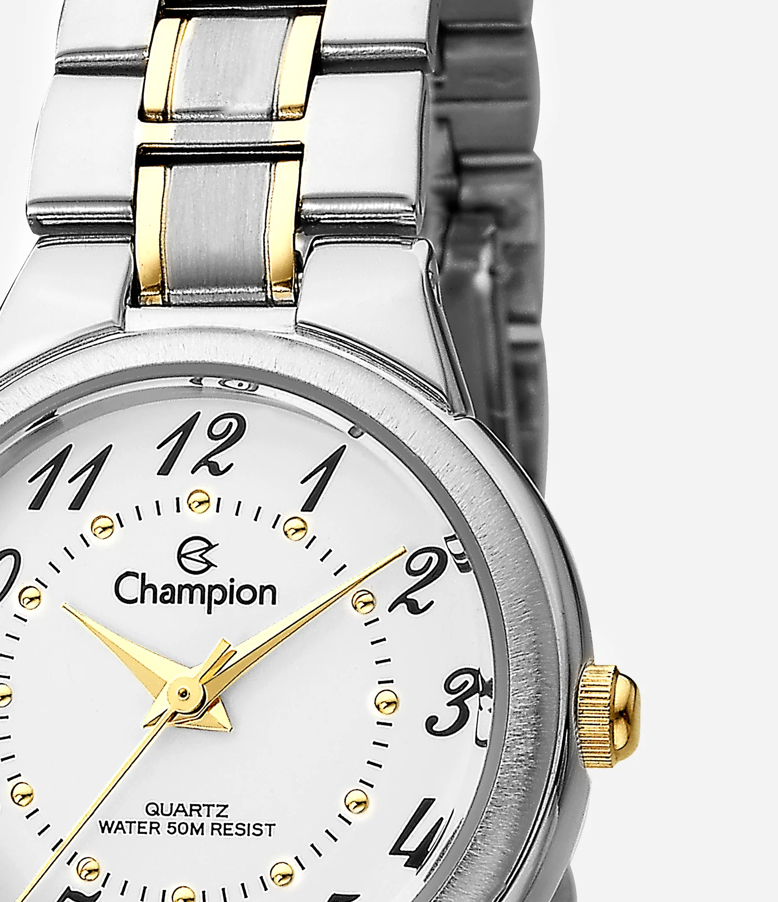Kit Relógio Analógico Metal Feminino Champion Bicolor 2