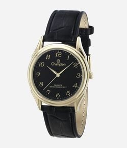 Relógio Analógico Metal e Couro Feminino Champion