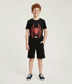 Camiseta Infantil com Estampa do Homem Aranha - Tam 4 a 12 Anos