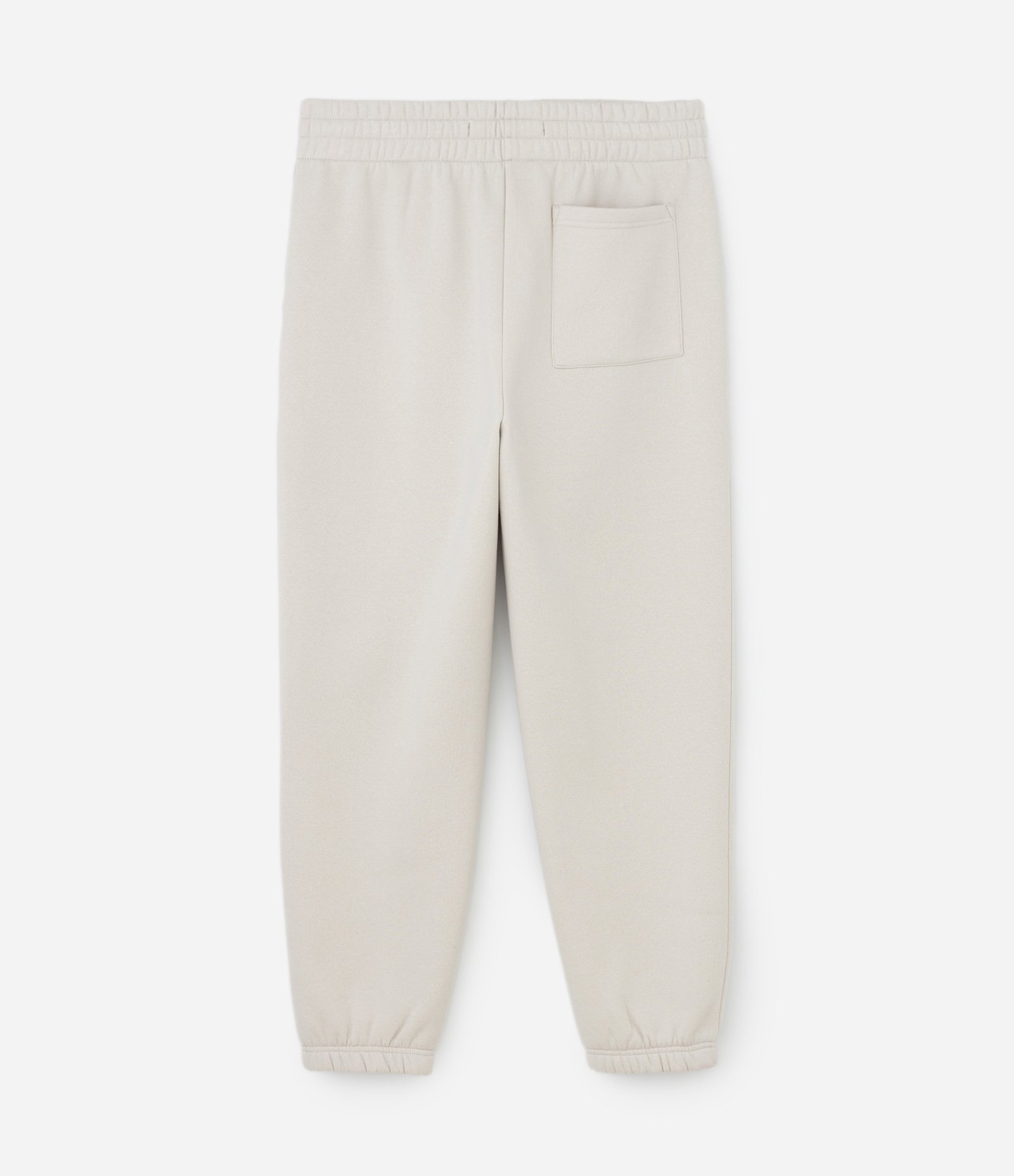 Calça Jogger em Moletom com Felpa e Punho Ajustado Bege Claro 6