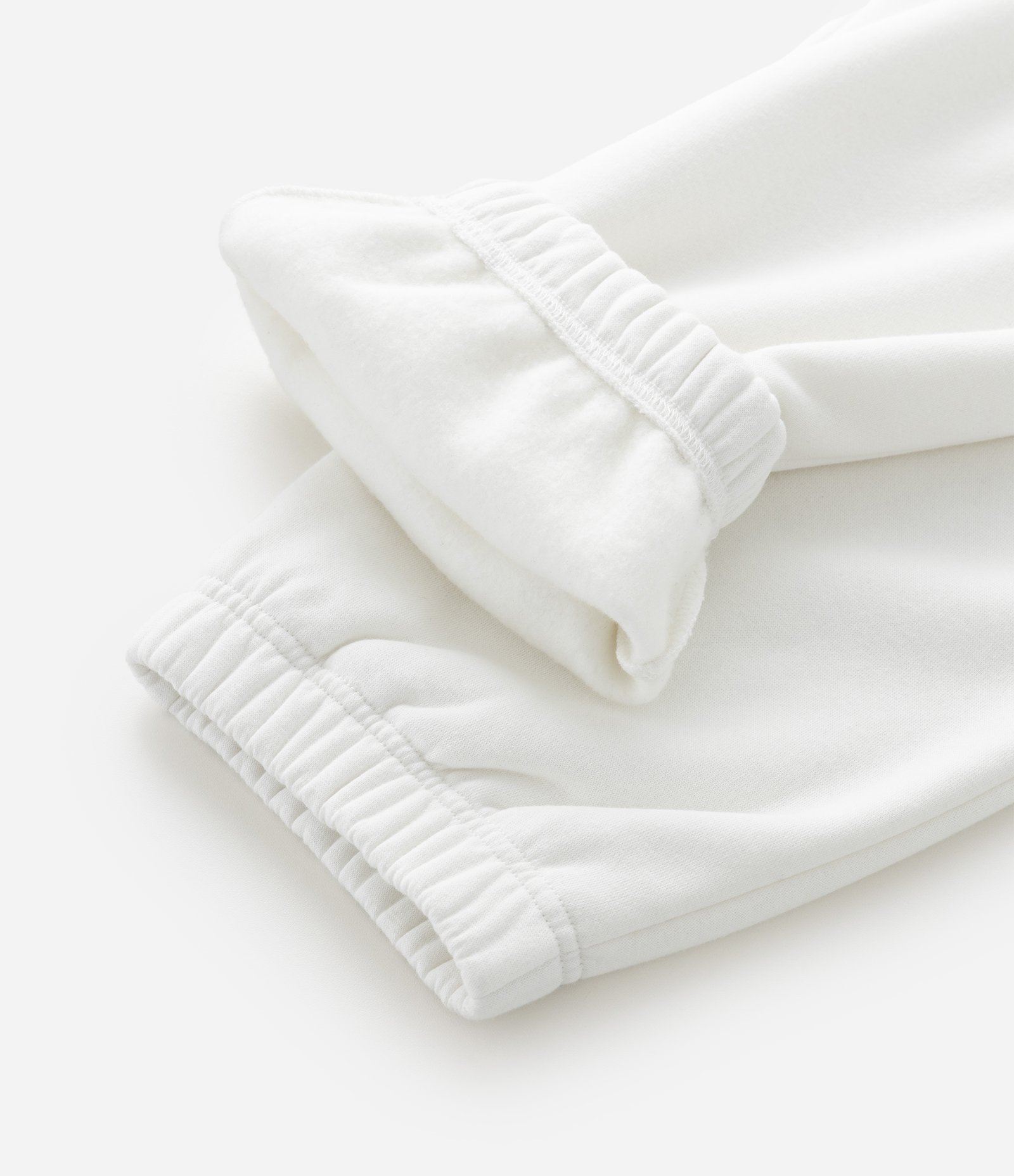 Calça Jogger em Moletom com Felpa e Punho Ajustado Branco 4