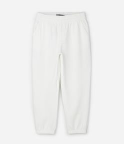 Calça Jogger em Moletom com Felpa e Punho Ajustado