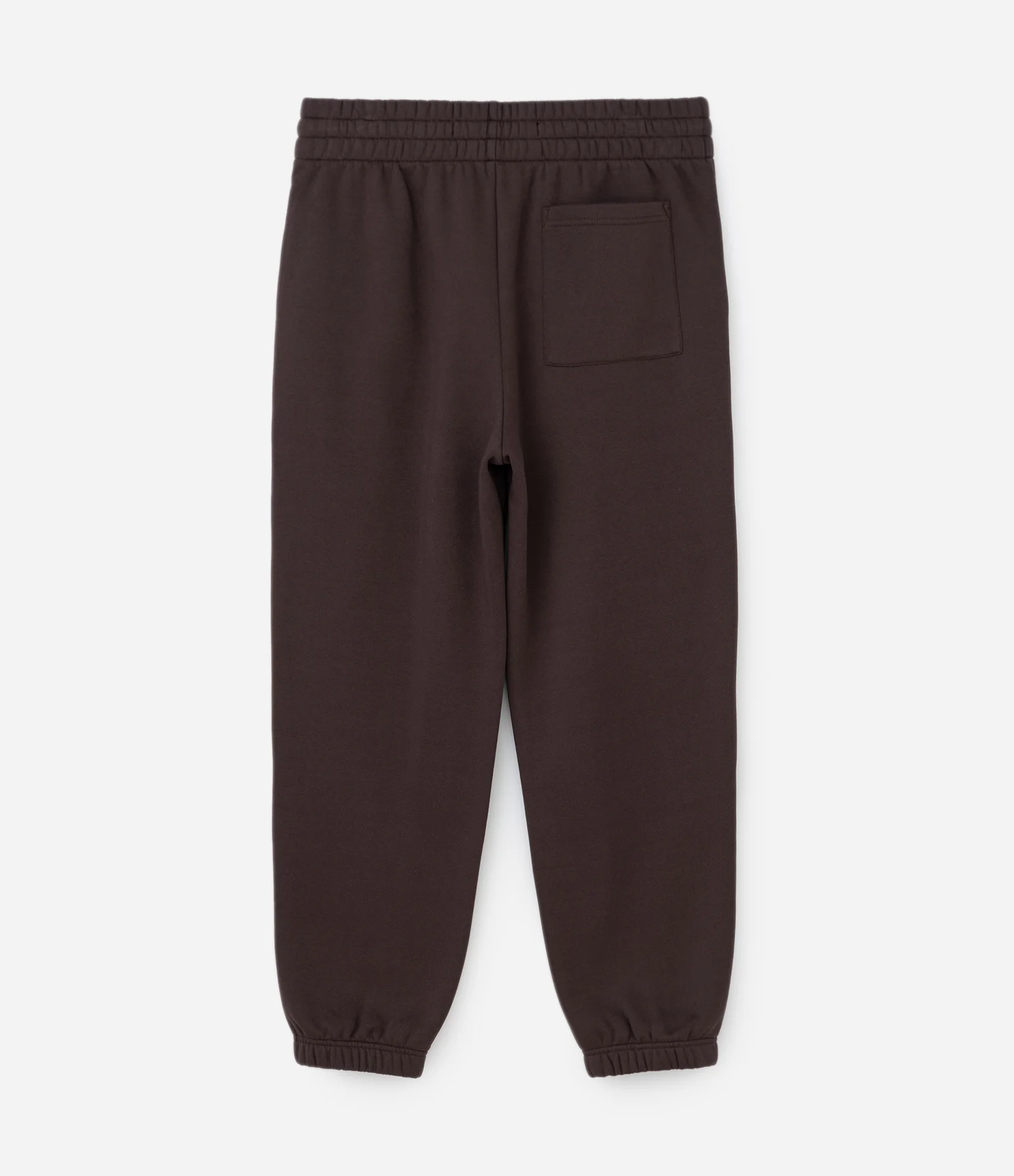 Calça Jogger em Moletom com Felpa e Punho Ajustado Marrom Escuro 6