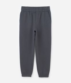Calça Jogger em Moletom com Felpa e Punho Ajustado