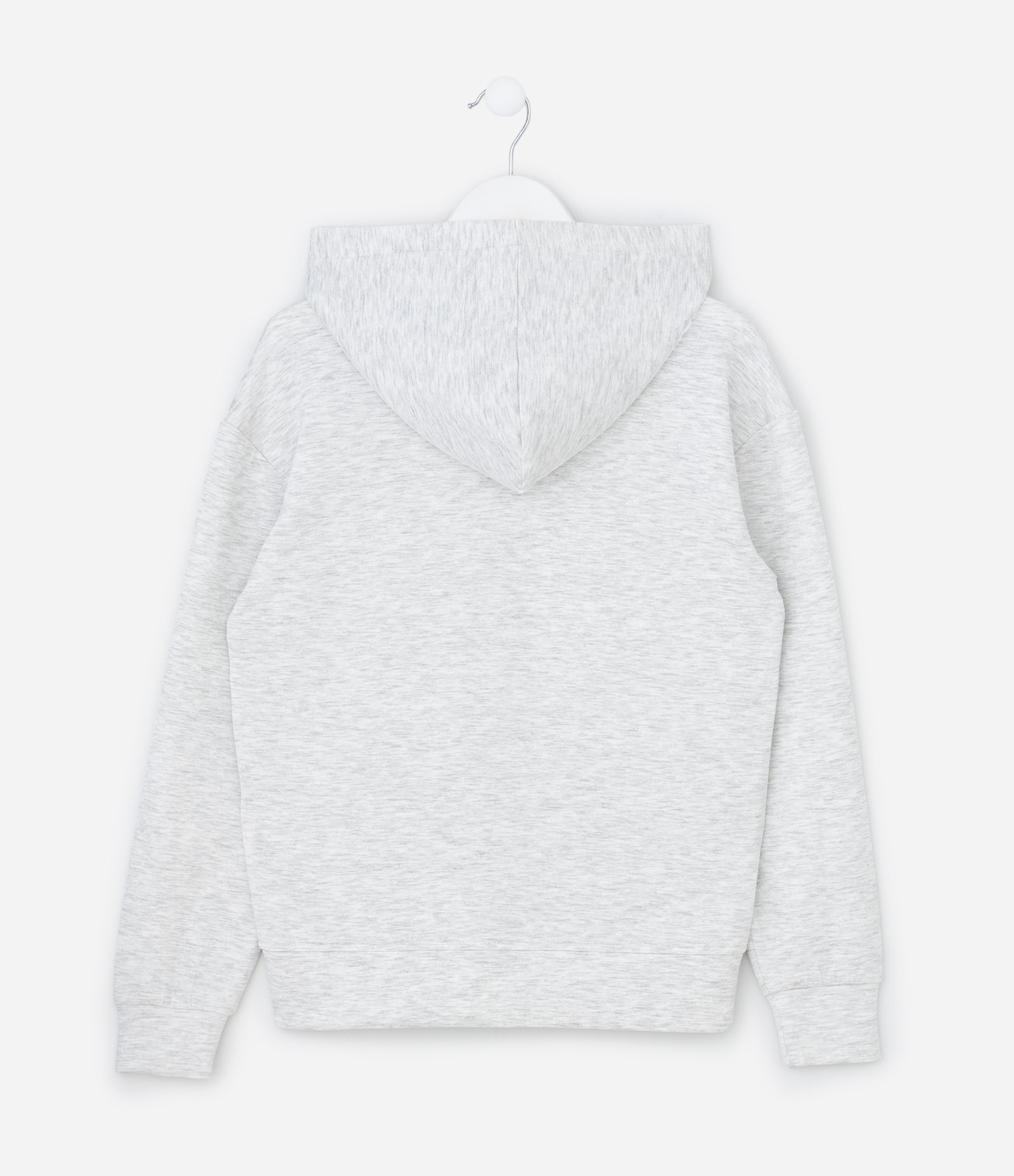 Jaqueta Infantil com Capuz e Zíper - Tam 5 A 14 Anos Cinza 2