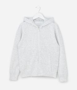 Jaqueta Infantil com Capuz e Zíper - Tam 5 A 14 Anos