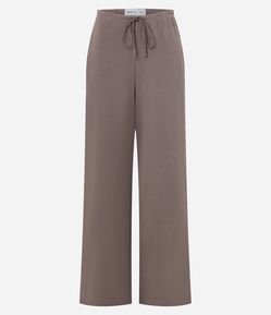 Calça em Ribana com Amarração no Cós