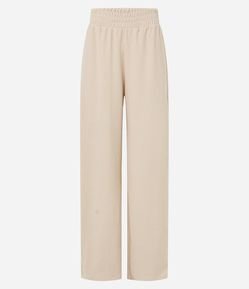 Calça Reta em Ribana Texturizada